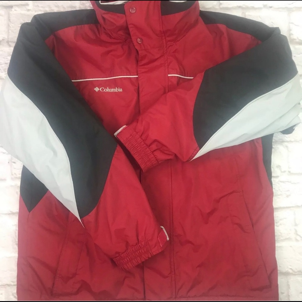 Colombia Hooded Insulated Zip Up Mens Middle Weight Jacket  Size Medium